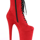 Flamingo 1020FS - 8 inch - Red Faux Suede