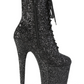 Flamingo 1020GWR - 8 inch- Black glitter